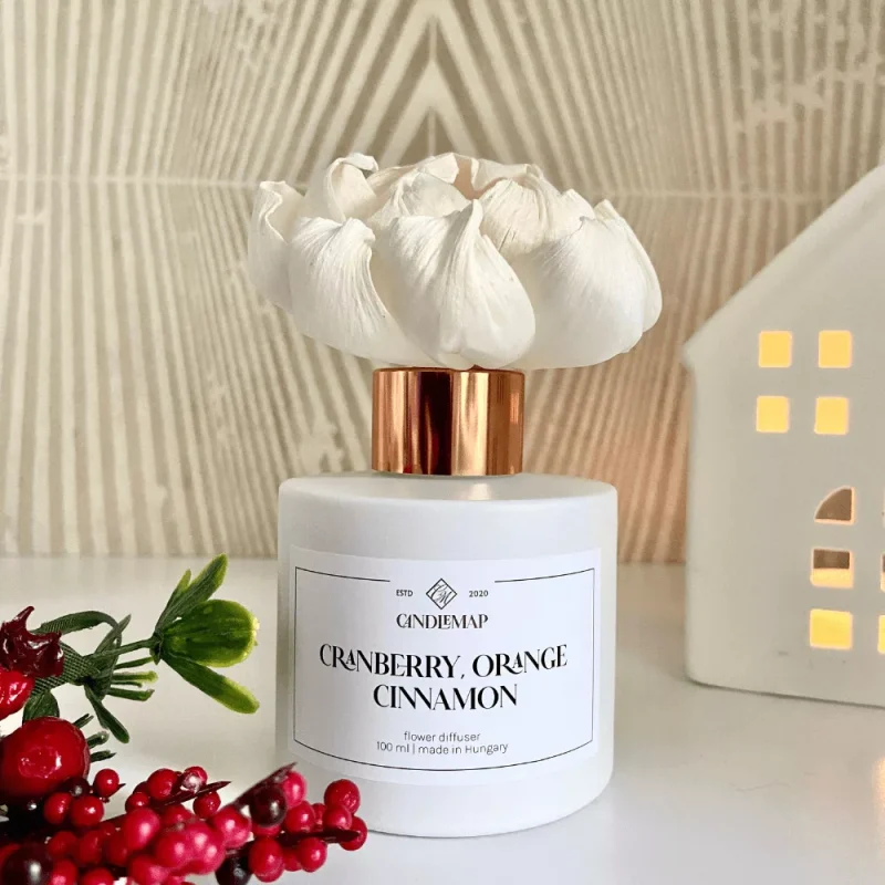 Virágdiffúzor Cranberry, orange, cinnamon