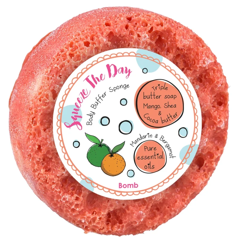 Zamatos mandarin szivacsos tusoló radírszappan